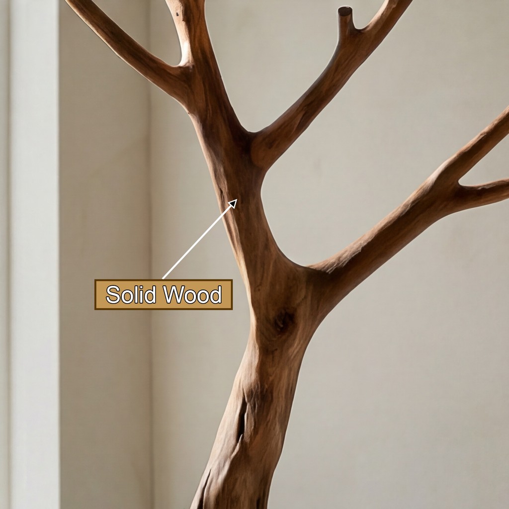Arboren Sculpted Solid Wood Tree Coat Rack