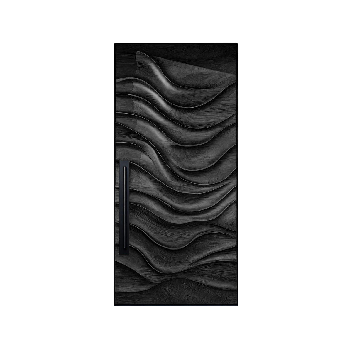 Veltrava Sculpted Solid Wood Rectangular Single Door