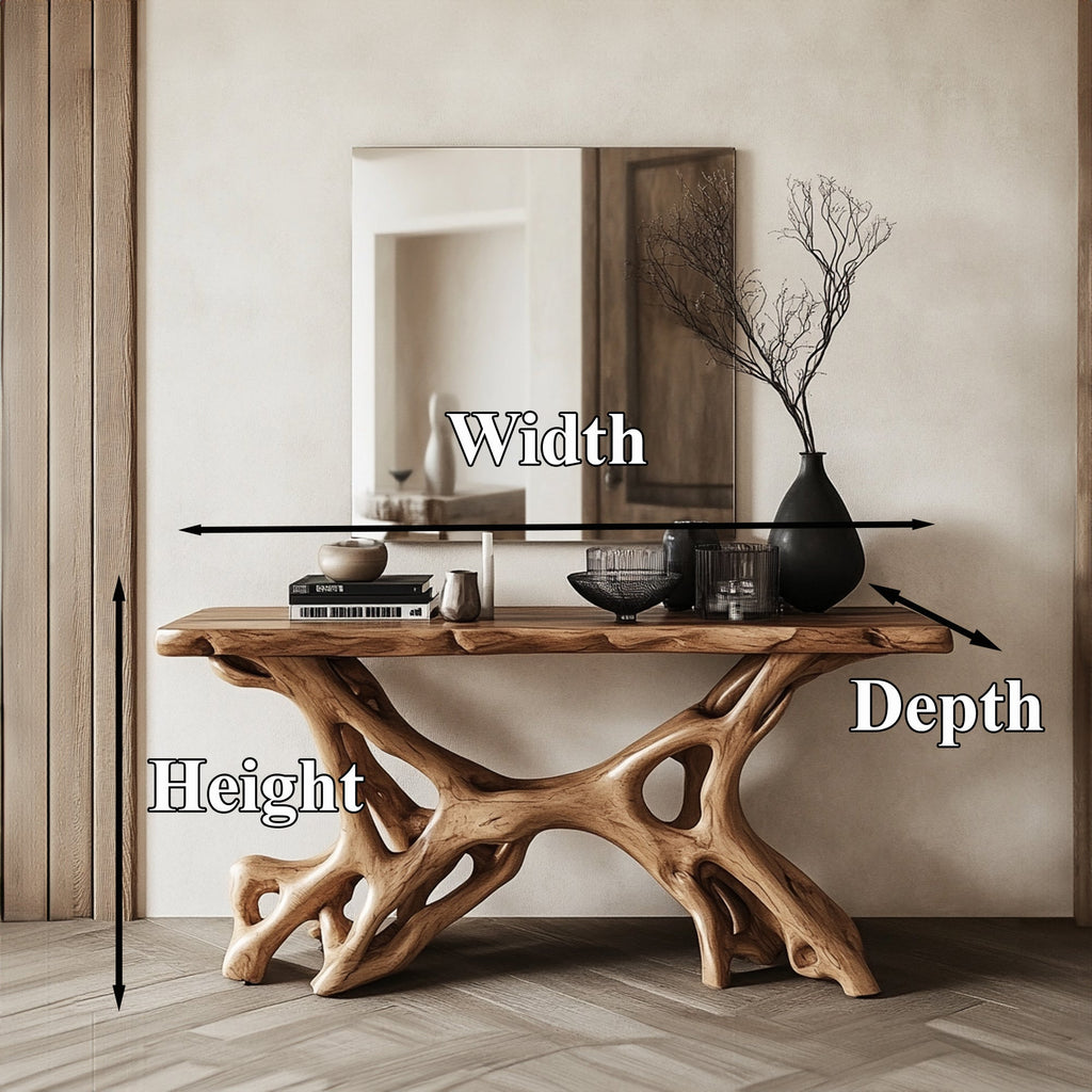 Rustic Console Table Handcrafted
