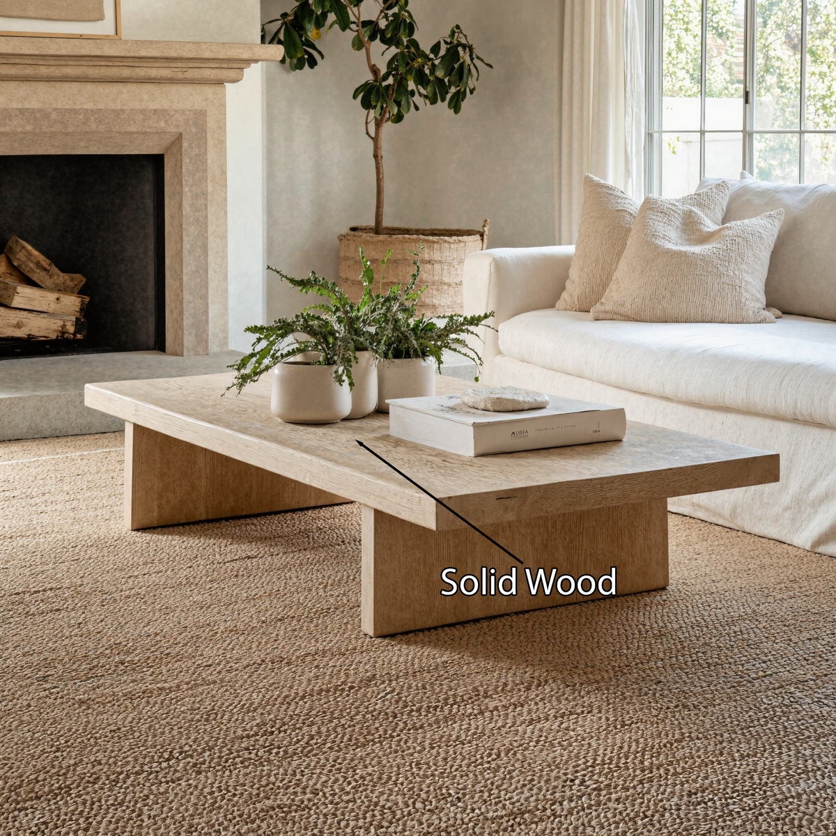 Living Edge Oak Coffee Table